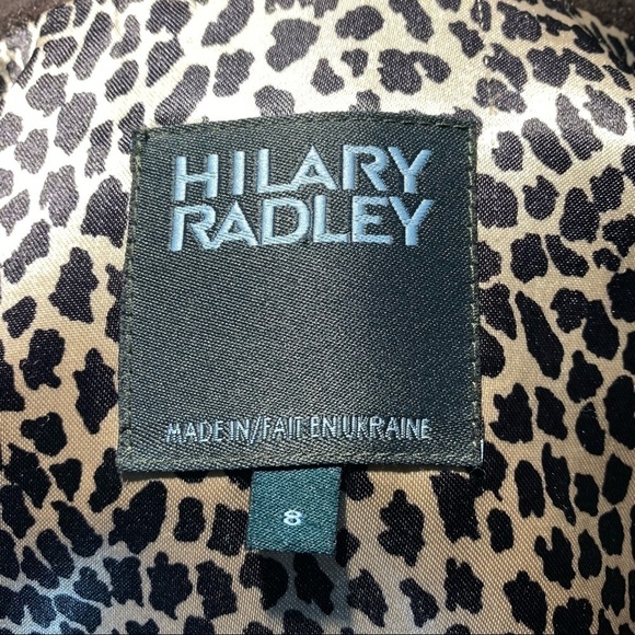 𝅺Hilary Radley Brown Angora Wool Coat Sz 8 Classic Neutral Lined Jacket - Picture 9 of 13